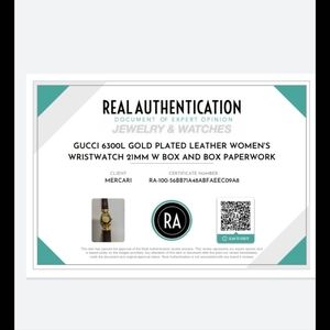 Gucci authentic 6300l brown leather watch